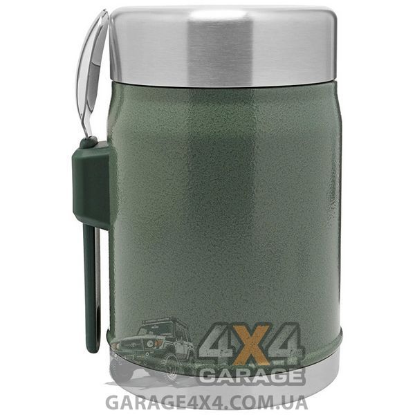 Термос для еды Stanley Classic Legendary 400 мл (Зеленый с ложкой)