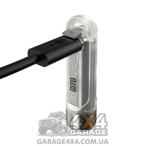 Ліхтар наключний Nitecore TIKI GITD (Osram P8 + UV, 300 люменів, 7 режимів, USB), люмінесцентний 1870750526 фото