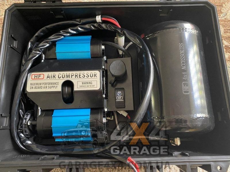 Потужний двопоршневий компресор HF в кейсі з ресивером (174 л/хв) CKMTP12-HF фото