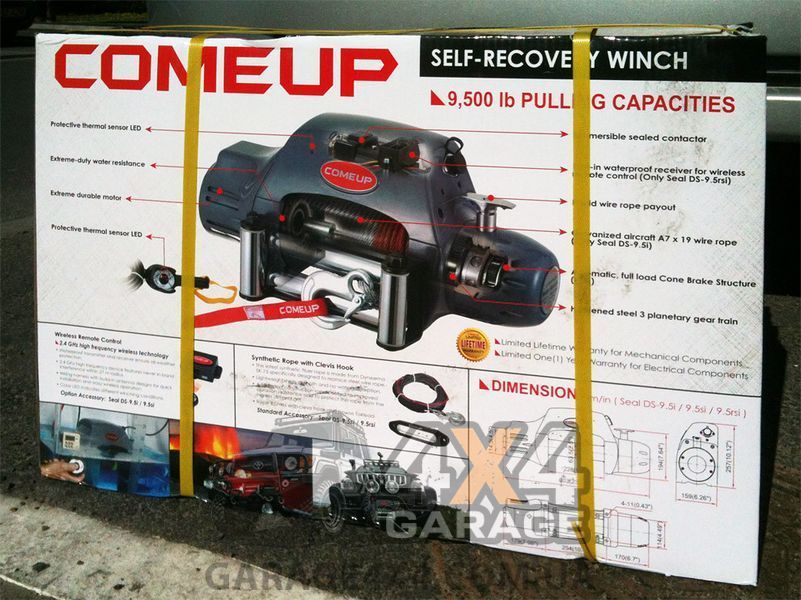 Електрична лебідка для позашляховика ComeUp Seal DS-9,5 i 12В / 4309 кг 299368 фото