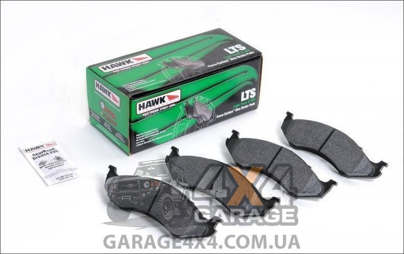 Передние тормозные колодки HAWK LTS для Toyota Land Cruiser 100 / Lexus LX470 (комплект / ферро-карбон) HB313Y.685 фото
