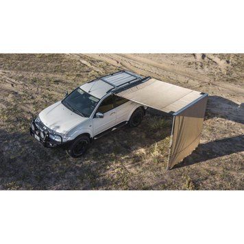 Боковая автомобильная маркиза-тент 2х2,5м с боковой стенкой и LED-подсветкой ORP-AD2400.1 фото