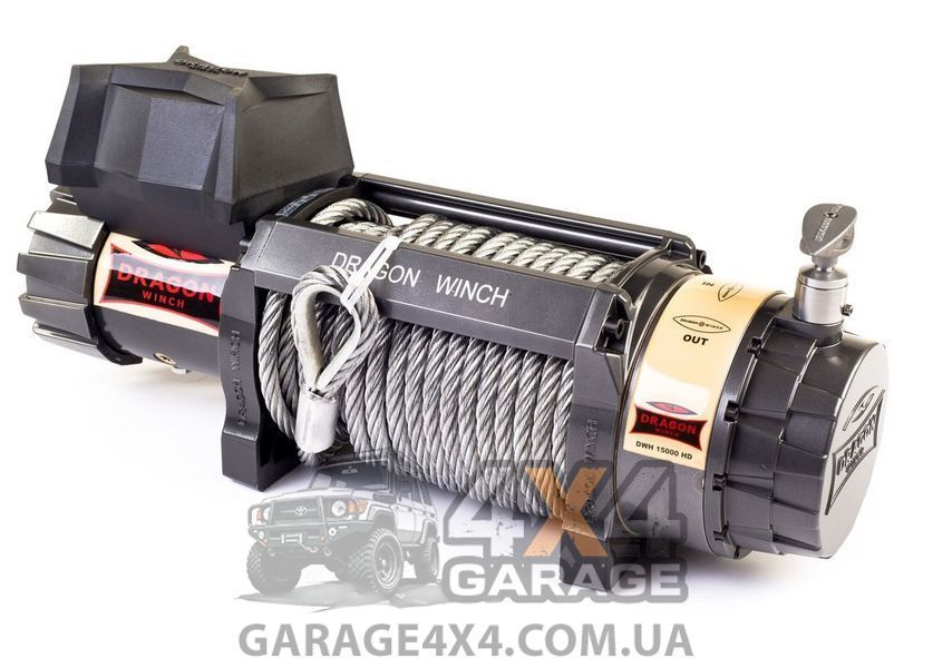Електрична лебідка Dragon Winch Highlander 12000HD (12 Вольт / 5500 кг) DWH12000HD фото