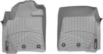 Передні гумові килимки WeatherTech до салону Lexus LX 2012+ (Сірі / пара) 464231 фото