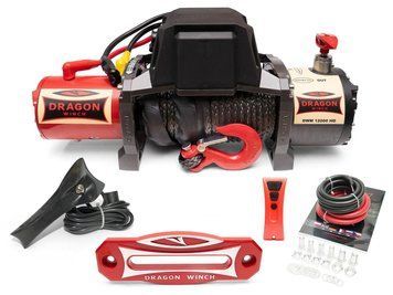 Електрична лебідка Dragon Winch Maverick 12000HDs (Синтетичний трос / 5443 кг / 12В) DWM12000HDs фото