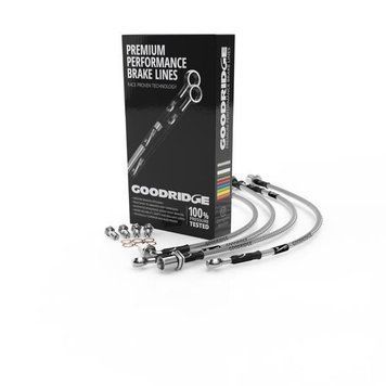 Комплект армированных тормозных шлангов Goodridge (+3 см) для Toyota Land Cruiser 200 (перед / зад) 21128 фото