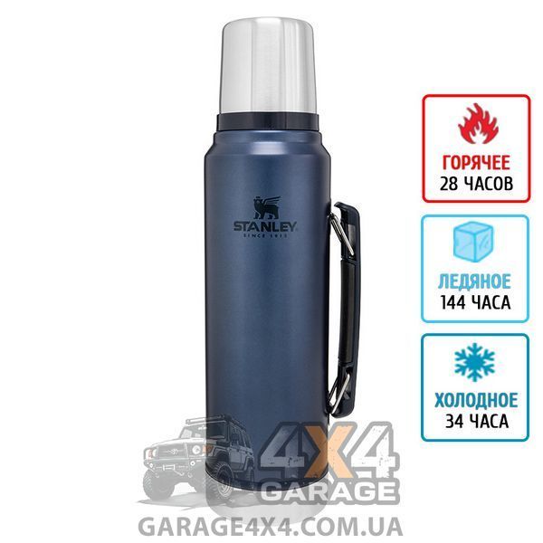 Термос Stanley Legendary Classic (1л), синий перламутр