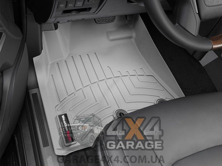 Передние резиновые коврики WeatherTech в салон Lexus LX 2012+ (Серые / пара) 464231 фото