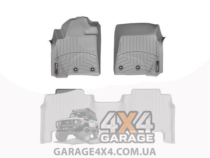 Передние резиновые коврики WeatherTech в салон Lexus LX 2012+ (Серые / пара) 464231 фото