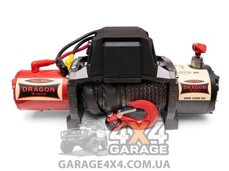 Електрична лебідка Dragon Winch Maverick 12000HDs (Синтетичний трос / 5443 кг / 12В) DWM12000HDs фото