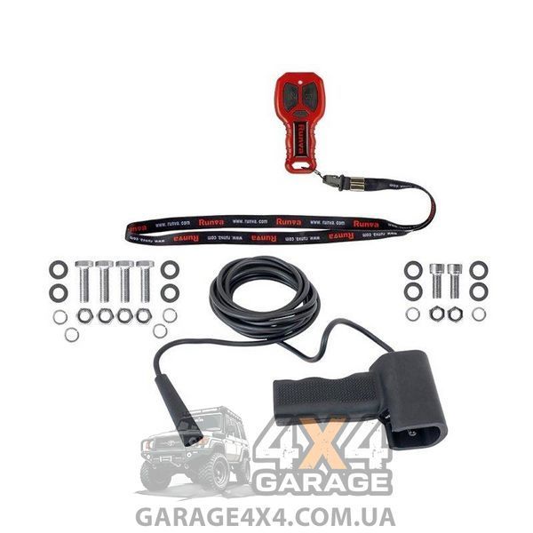 Вологозахищена лебідка 12V Runva EWB 18000lbs (Синтетичний трос) EWB18000U-SR фото