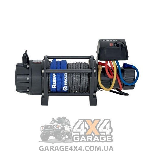 Вологозахищена лебідка 12V Runva EWB 18000lbs (Синтетичний трос) EWB18000U-SR фото