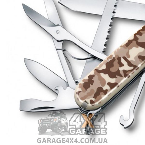 Нож складной, мультитул Victorinox Huntsman (91мм, 15 функций), камуфляж 1.3713.941 1870745582 фото