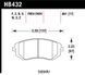 Передние тормозные колодки HAWK HPS для Subaru Forester / Legacy / Outback (2003-2012) HB432F.661 фото 3