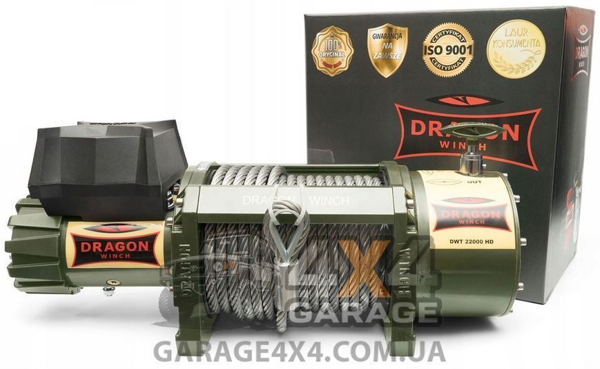 Электрическая лебедка Dragon Winch Truck 22000HD (24 Вольт / 10 т) DWT22000HD фото