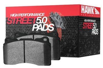 Передние тормозные колодки HAWK HIGH PERFOMANCE STREET 5.0 для Mitsubishi Lancer Evolution (металло-карбон) HB453B.585 фото