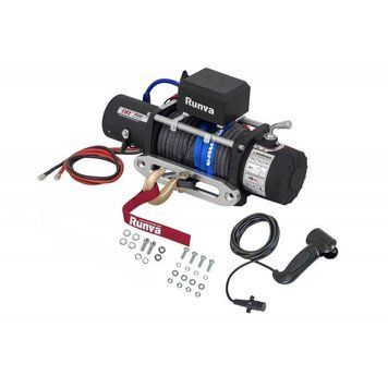Лебідка автомобільна 12V Runva EWX 9500lbs (Синтетичний трос) EWX9500SSR фото