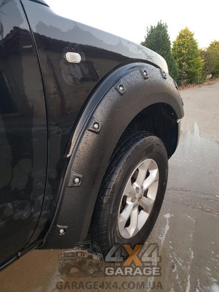 Пластикові розширювачі арок для Nissan Navara D40 (Фендера / ABS пластик) FF-NN4D05A фото