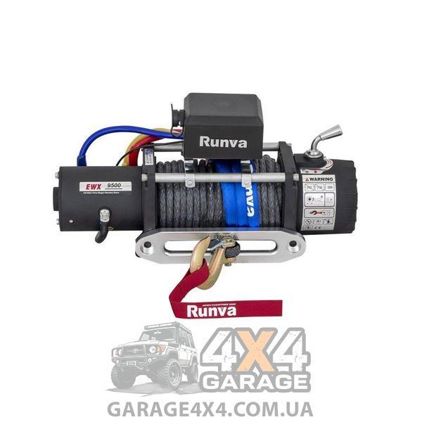 Лебідка автомобільна 12V Runva EWX 9500lbs (Синтетичний трос) EWX9500SSR фото