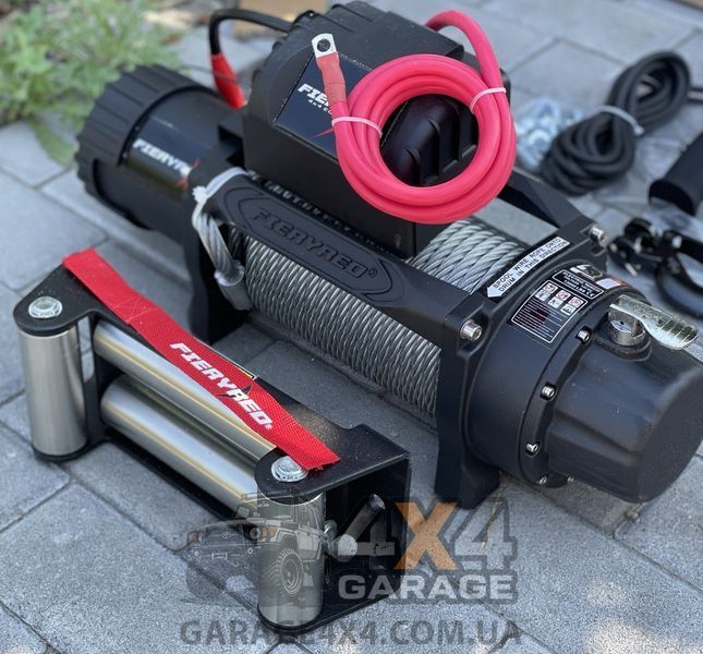 Лебедка для внедорожника FieryRed 13000 (Стальной трос / 5900 кг / 12 Вольт) FR13000 фото