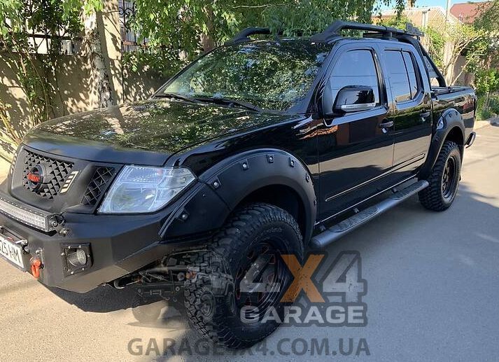 Пластикові розширювачі арок для Nissan Navara D40 (Фендера / ABS пластик) FF-NN4D05A фото