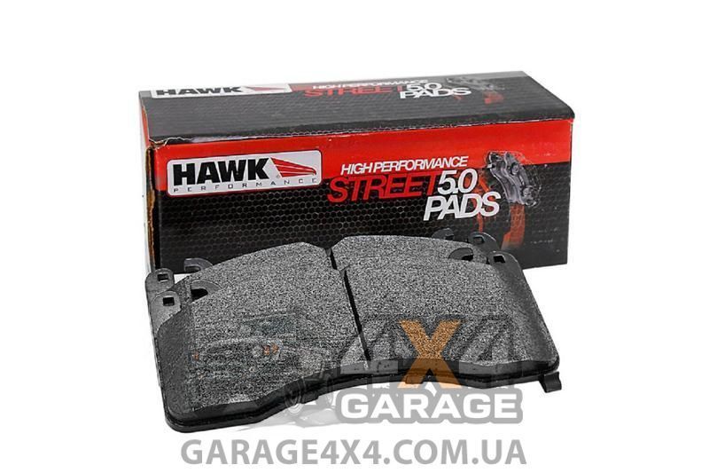 Передні гальмівні колодки HAWK HIGH PERFOMANCE STREET 5.0 для Mitsubishi Lancer Evolution (метало-карбон) HB453B.585 фото
