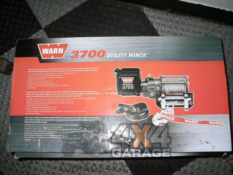 Електрична лебідка для квадроциклу Warn Works 3700 DC (12 вольт / 1630 кг) 93700 фото