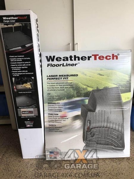 Задні гумові килимки WeatherTech до салону Lexus RX 16+ (Бежові) 458862 фото