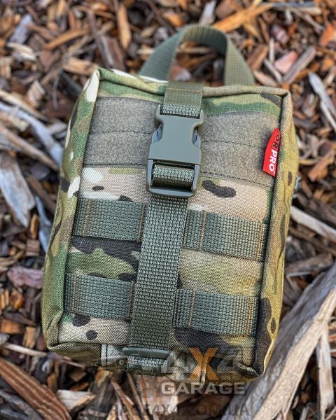 Прочная тактическая аптечка с быстрым сбросом и креплением Молле (Cordura 1000D / Мультикам) TP0187 фото