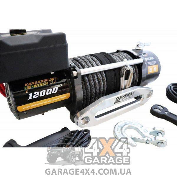 Электрическая лебедка для внедорожника KangarooWinch 12000 (Синтетический трос / 5443 кг) K12000-SR-12V фото