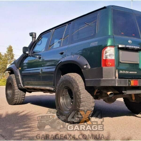 Пластикові розширювачі арок для Nissan Patrol Y61 1997-2004 (Фендера / ABS пластик) FF-GU фото