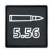 Патч ПВХ на липучці "Патрони 5.56" (45 х 45мм) TP3842 фото 1