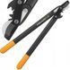 Плоскостной садовый веткорез Fiskars L74 (M) с загнутыми лезвиями (1000582) 1000582 фото 1