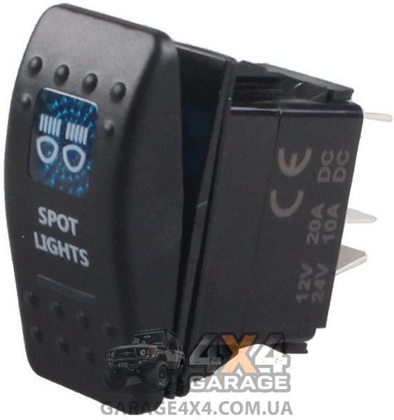 Тумблер Spot Lights 3х позиційний (з підсвіткою) TF040 фото