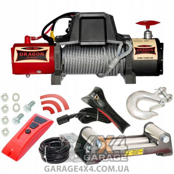 Електрична лебідка для позашляховика Dragon Winch Maverick 12000HD (12 Вольт / 5443 кг) DWM12000HD фото