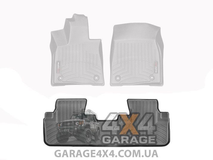Задні гумові килимки WeatherTech до салону Lexus RX 16+ (Чорні) 448862 фото