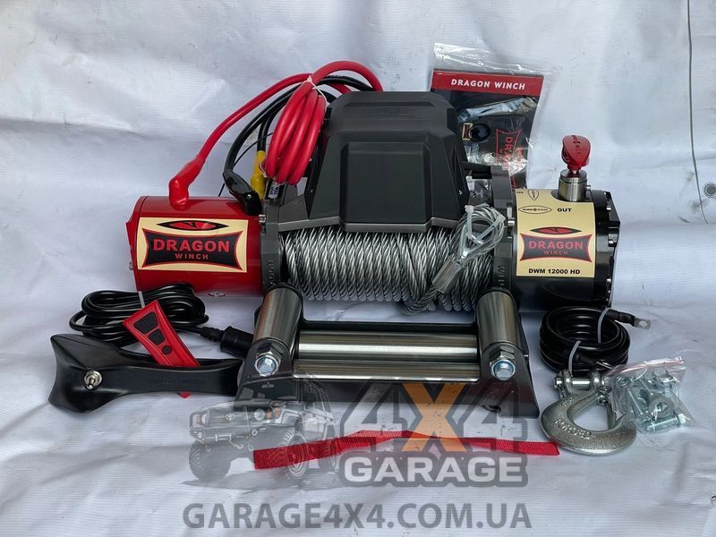 Електрична лебідка для позашляховика Dragon Winch Maverick 12000HD (12 Вольт / 5443 кг) DWM12000HD фото