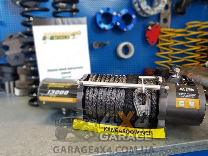 Лебедка для внедорожника Kangaroowinch 13000 (Синтетический трос / 5907 кг) K13000SR фото