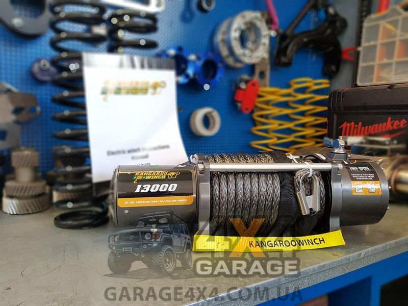 Лебедка для внедорожника Kangaroowinch 13000 (Синтетический трос / 5907 кг) K13000SR фото