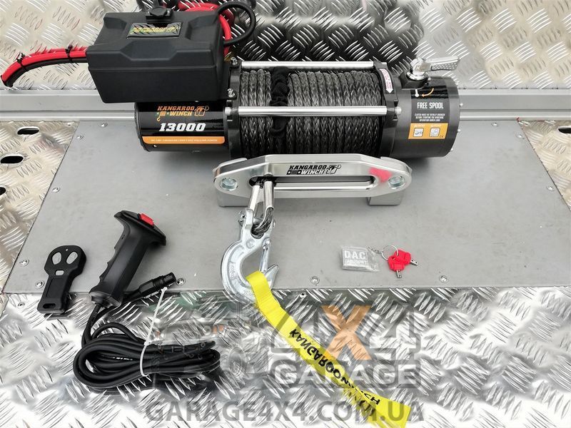 Лебедка для внедорожника Kangaroowinch 13000 (Синтетический трос / 5907 кг) K13000SR фото