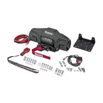 Лебідка Runva EWV 6000F для UTV та легких позашляховиків (Синтетичний трос) EWV6000F-SR фото
