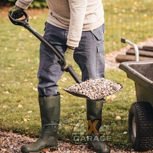 Большая совковая лопата для бетона Fiskars Ergonomic Pro (1066713) 1066713 фото