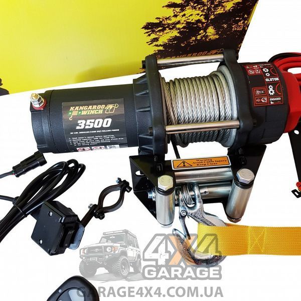 Электрическая лебедка для квадроцикла Kangaroowinch 3500 (1588 кг / 12 Вольт) K3500 фото