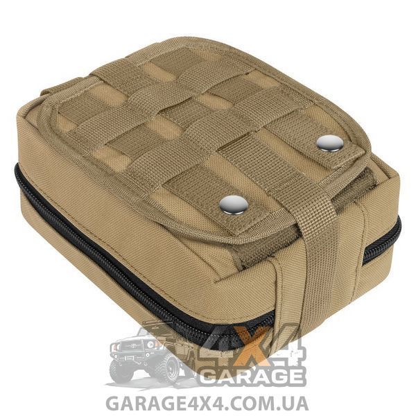 Тактическая аптечка-подсумок с быстрым сбросом и креплением MOLLE (Койот) TP0186 фото