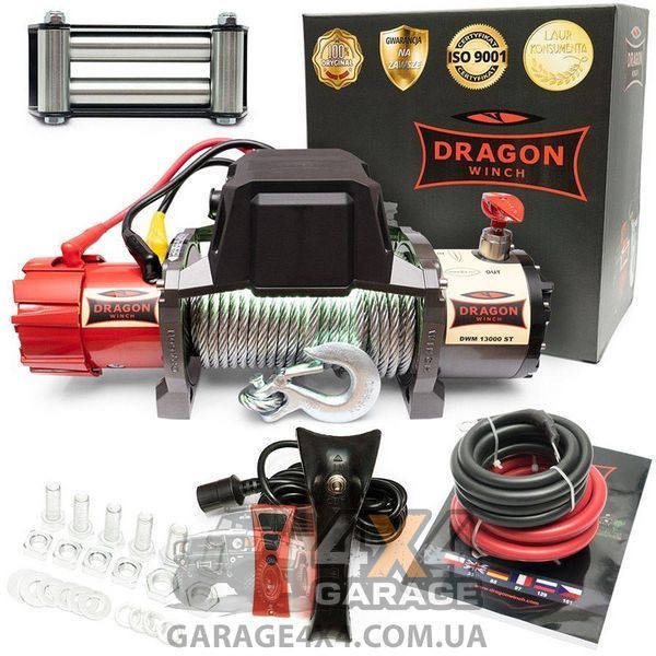 Автомобильная лебедка Dragon Winch Maverick 13000 ST (12 Вольт / 5900 кг) DWM13000ST фото
