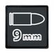 Патч ПВХ на липучці "Патрони 9мм" (45 х 45мм) TP3844 фото 1