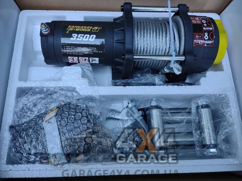 Электрическая лебедка для квадроцикла Kangaroowinch 3500 (1588 кг / 12 Вольт) K3500 фото