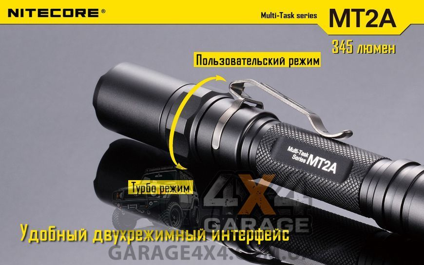 Фонарь Nitecore MT2A (Cree XP-G2 R5, 345 люмен, 6 режимов, 2xAA) 6-1019 фото