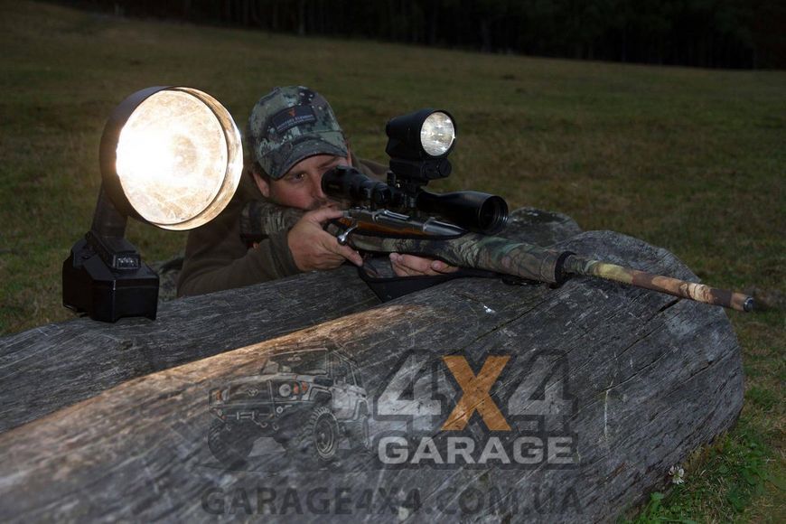 Тактичний ліхтар Lightforce Nighthunter 140 для рушія з комплектом для автономної роботи, галоген 75 Вт NH140PACK фото