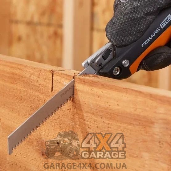 Пила універсальна складана Fiskars 150 мм 1062934 (2 полотна: метал, дерево) 1062934 фото